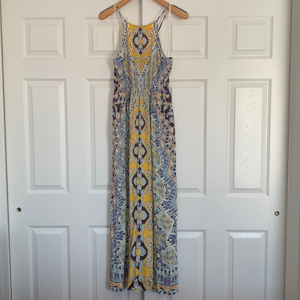 Charlotte Russe Print Maxi Dress, Size L